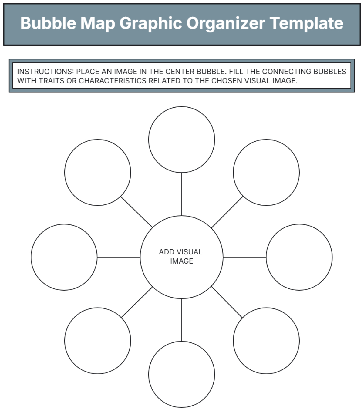 Free Bubble Map Templates To Edit Online for Free Printable Bubble Map Template