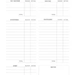 Free Budget Planner Templates | Printable & Fillable For Free Printable Blank Budget Template