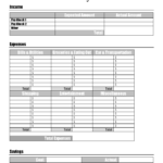 Free Budget Sheet Template | Printable And Editable Inside Free Printable Bi Weekly Budget Template