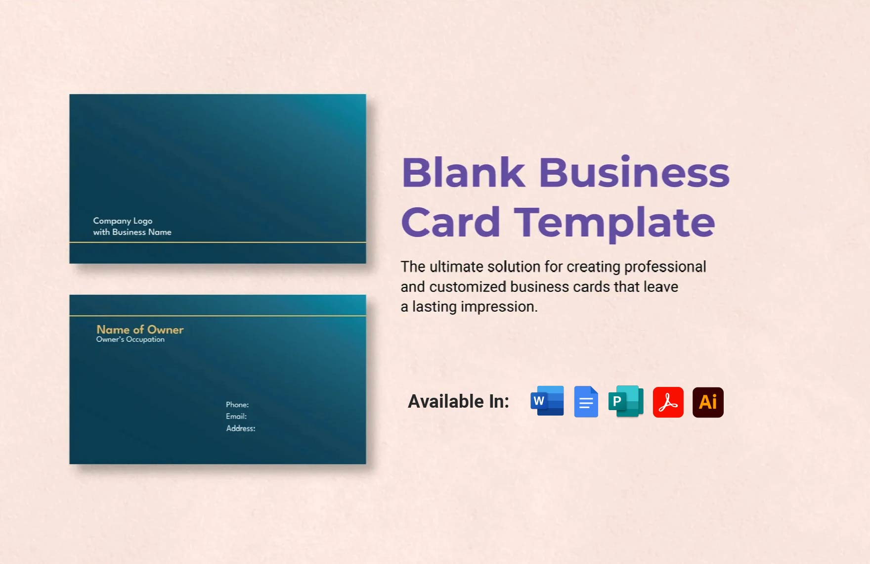 Free Business Card Templates In Pdf To Download within Free Printable Business Card Template Download