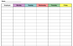 Free Calendar Templates inside Free Printable Employee Schedule Template