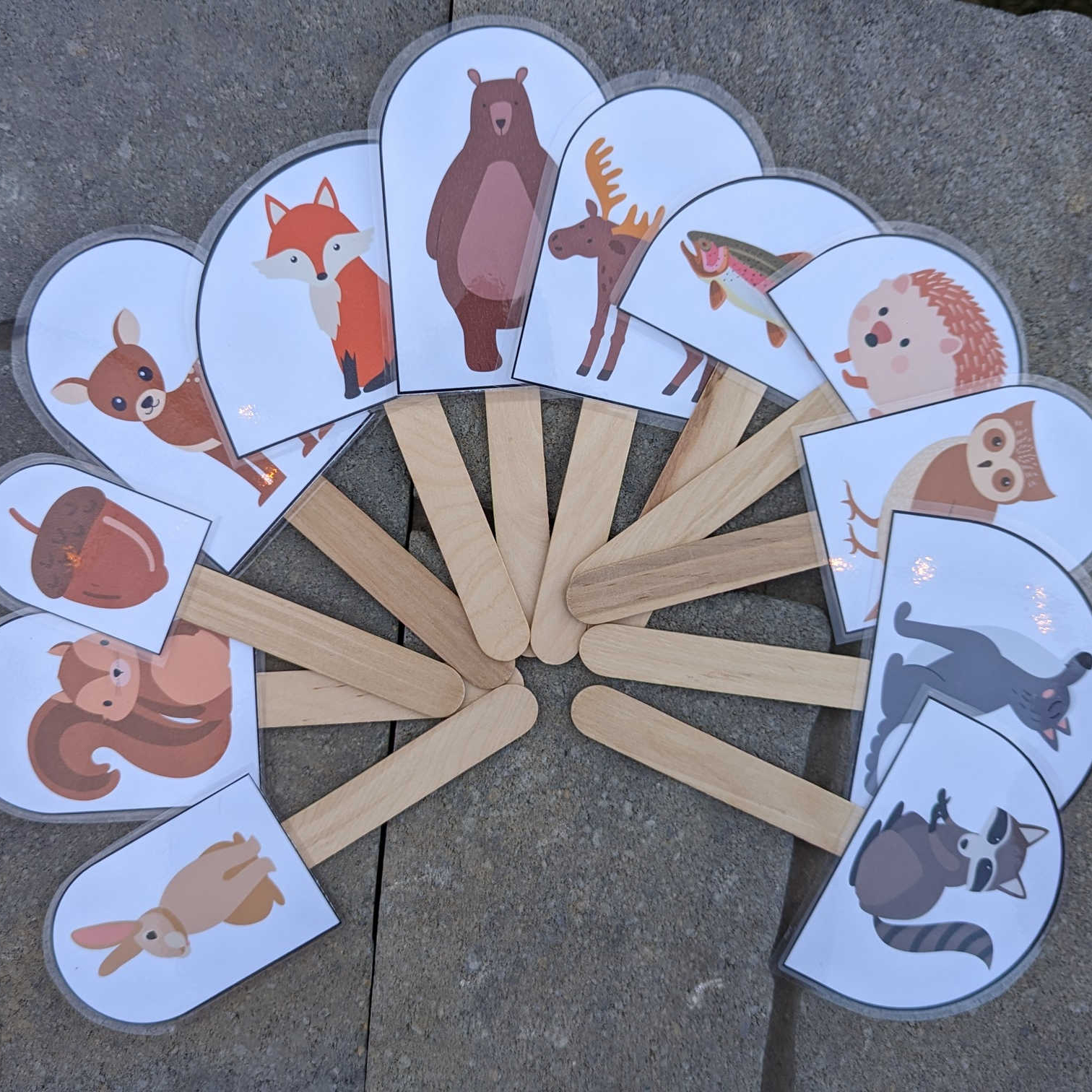 Free} Camping And Forest Animal Stick Puppets Printable - Sunshine regarding Free Printable Animal Stick Puppet Template