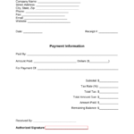 Free Cash Payment Receipt Template   Pdf | Word – Eforms Intended For Free Printable Cash Receipt Template