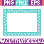 Free Chevron Border Frame Svg Clipart Eps, Dxf, Png | Cut That Design Within Free Printable Chevron Border Template
