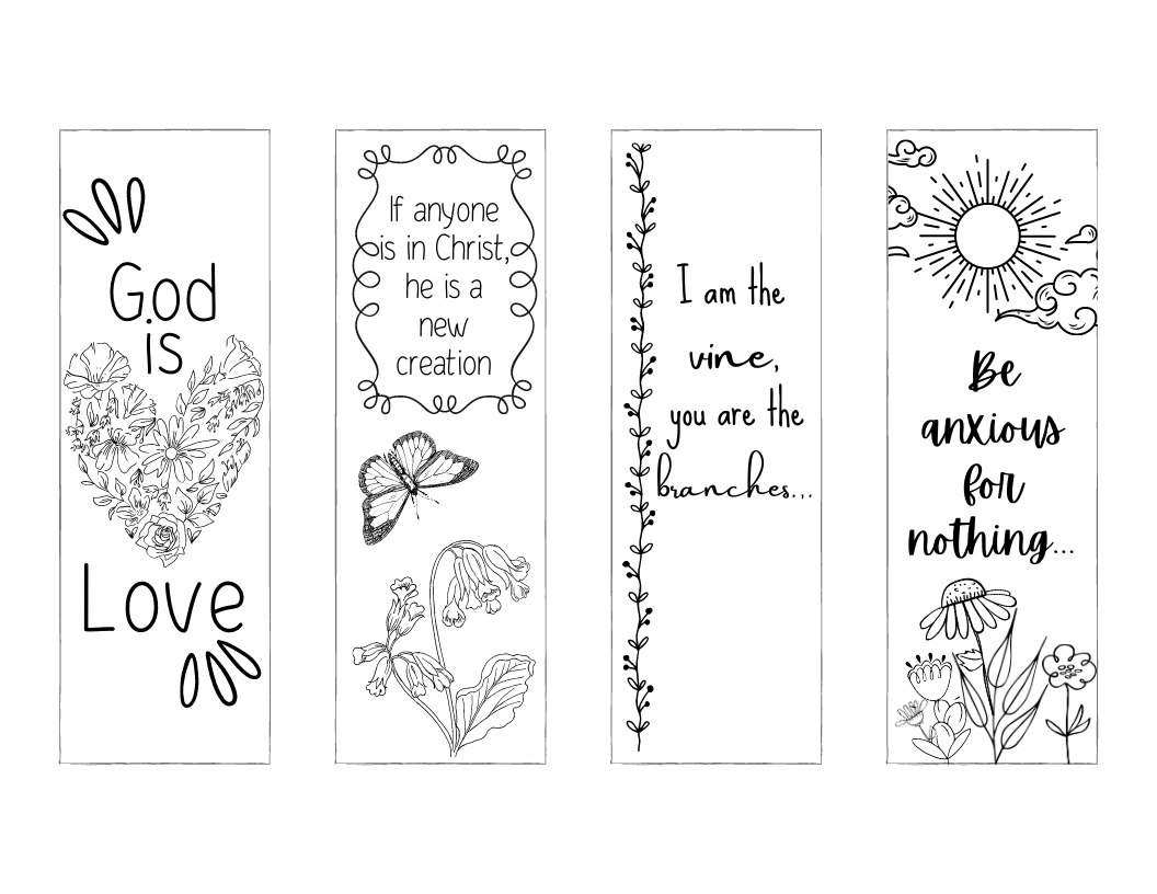 Free Christian Bookmarks To Print And Color! intended for Free Printable Christian Bookmark Template