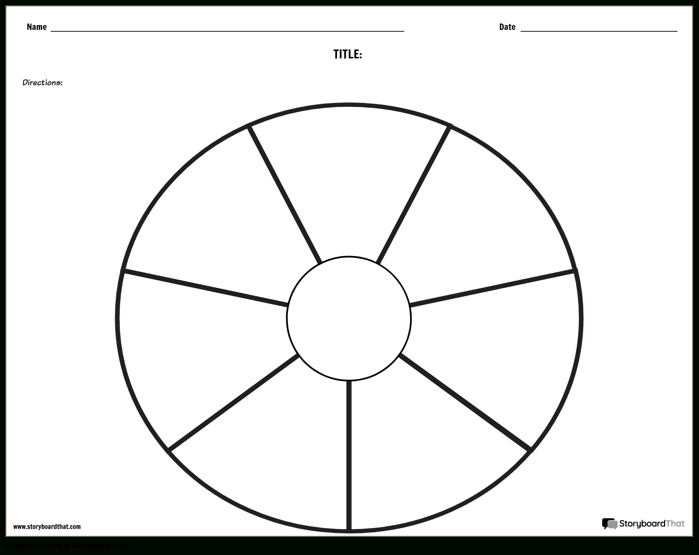 Free Circle Chart Templates - Circle Graph Maker in Free Printable Circle Map Template