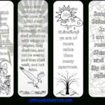 Free Coloring Bible Verse Bookmarks – Joyful Abundant Life For Free Printable Bible Bookmarks Template
