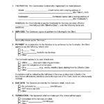 Free Construction Contract Template | Pdf | Word Pertaining To Free Printable Construction Contract Template