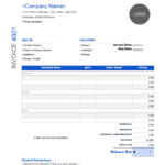 Free Construction Invoice Templates Regarding Free Printable Construction Invoice Template