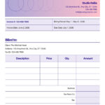 Free Contractor Invoice Templates To Edit And Print | Canva Regarding Free Printable Contractor Invoice Template