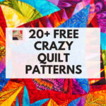 Free Crazy Quilting And Crazy Patchwork Patterns | Needlepointers Intended For Free Printable Crazy Quilt Template