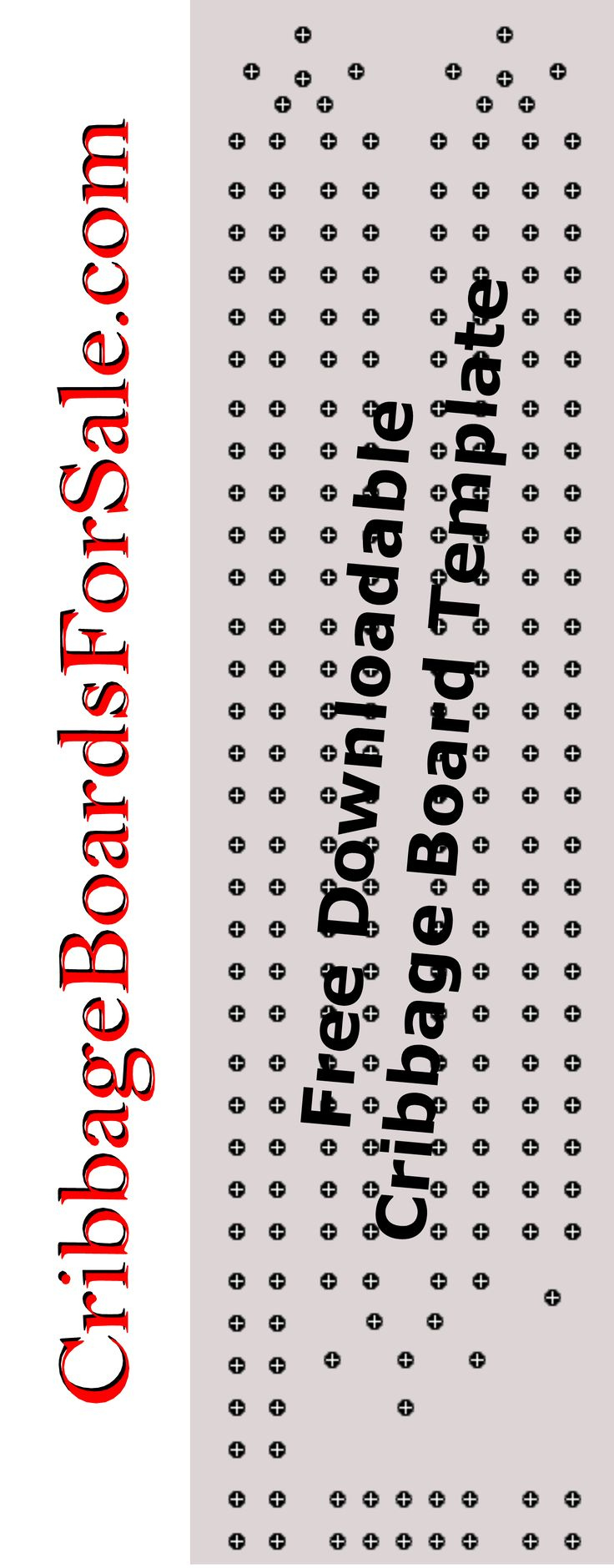 Free Cribbage Board Template pertaining to Free Printable Cribbage Board Template