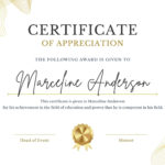 Free Custom Printable Achievement Certificate Templates | Canva In Free Printable Certificate Of Achievement Template