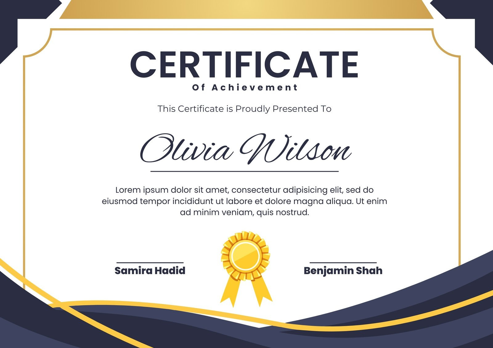 Free Custom Printable Achievement Certificate Templates | Canva throughout Free Printable Certificate Of Achievement Template