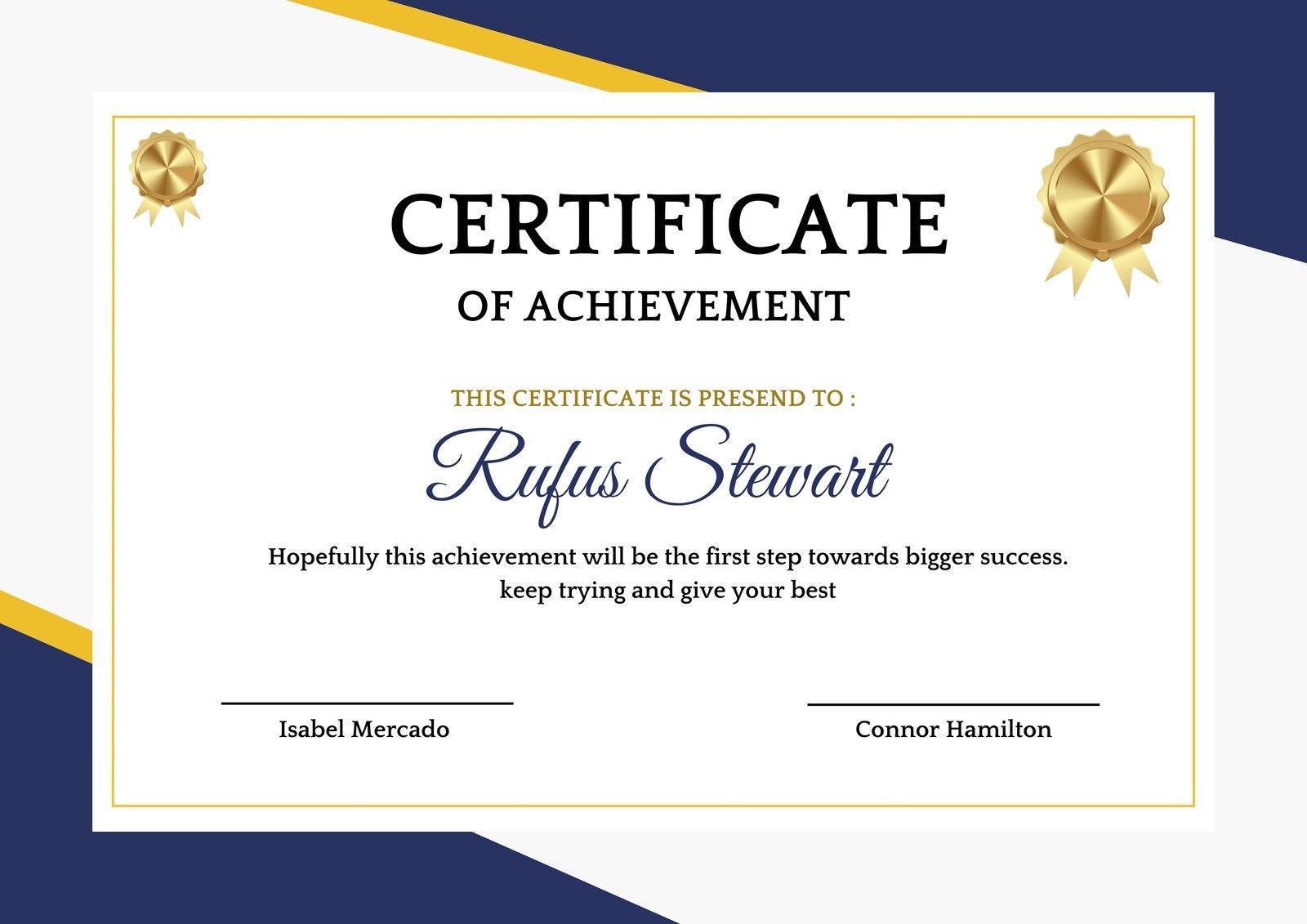 Free Custom Printable Achievement Certificate Templates | Canva with regard to Free Printable Certificate Of Achievement Blank Template