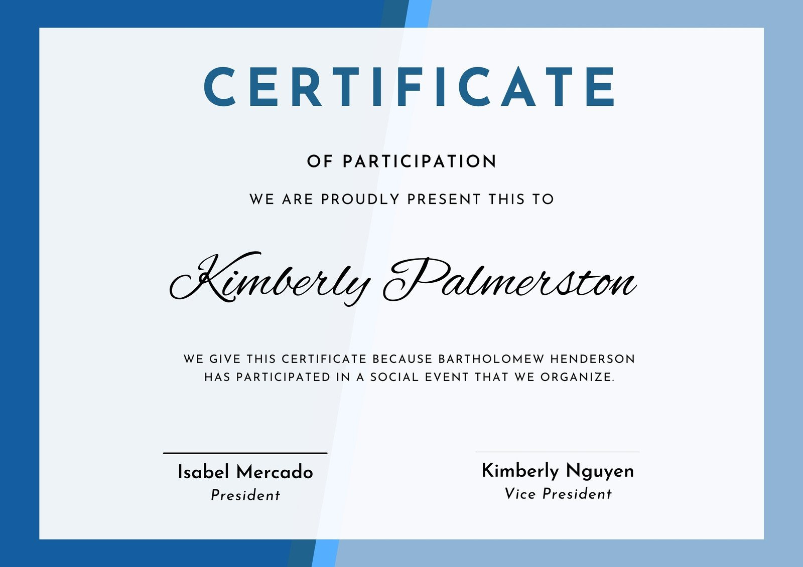 Free Custom Printable Attendance Certificate Templates | Canva inside Free Printable Certificate Of Attendance Template