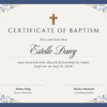 Free Custom Printable Baptismal Certificate Templates | Canva Inside Free Printable Baptism Certificates Template