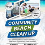 Free Custom Printable Beach Clean Up Poster Templates | Canva In Free Printable Event Flyer Community Clean Up Flyer Template