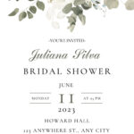 Free Custom Printable Bridal Shower Invitation Templates | Canva In Free Printable Bridal Shower Banner Template