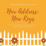 Free Custom Printable Change Of Address Card Templates | Canva With Regard To Free Printable Change Of Address Template