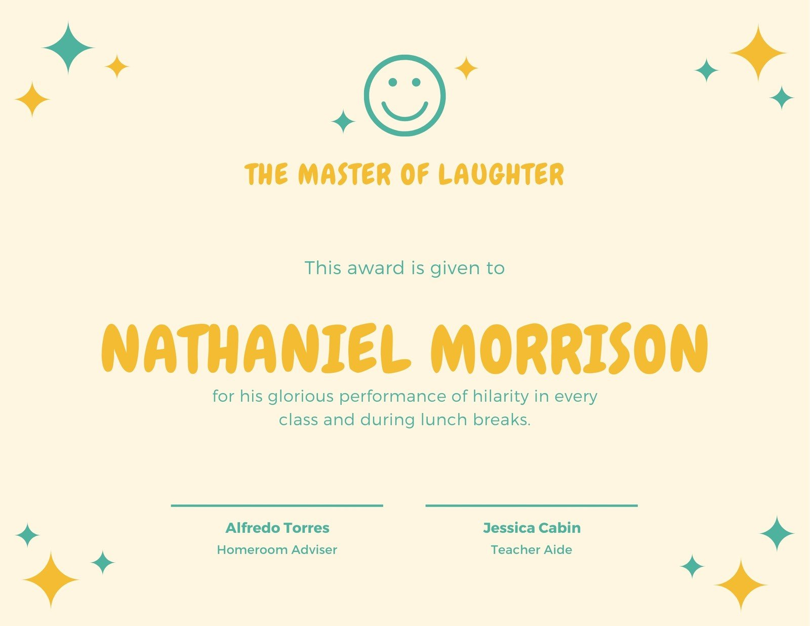 Free Custom Printable Funny Certificate Templates | Canva in Free Printable Funny Certificate Template