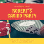 Free Custom Printable Game Night Invitation Templates | Canva Inside Free Printable Game Night Invitation Template