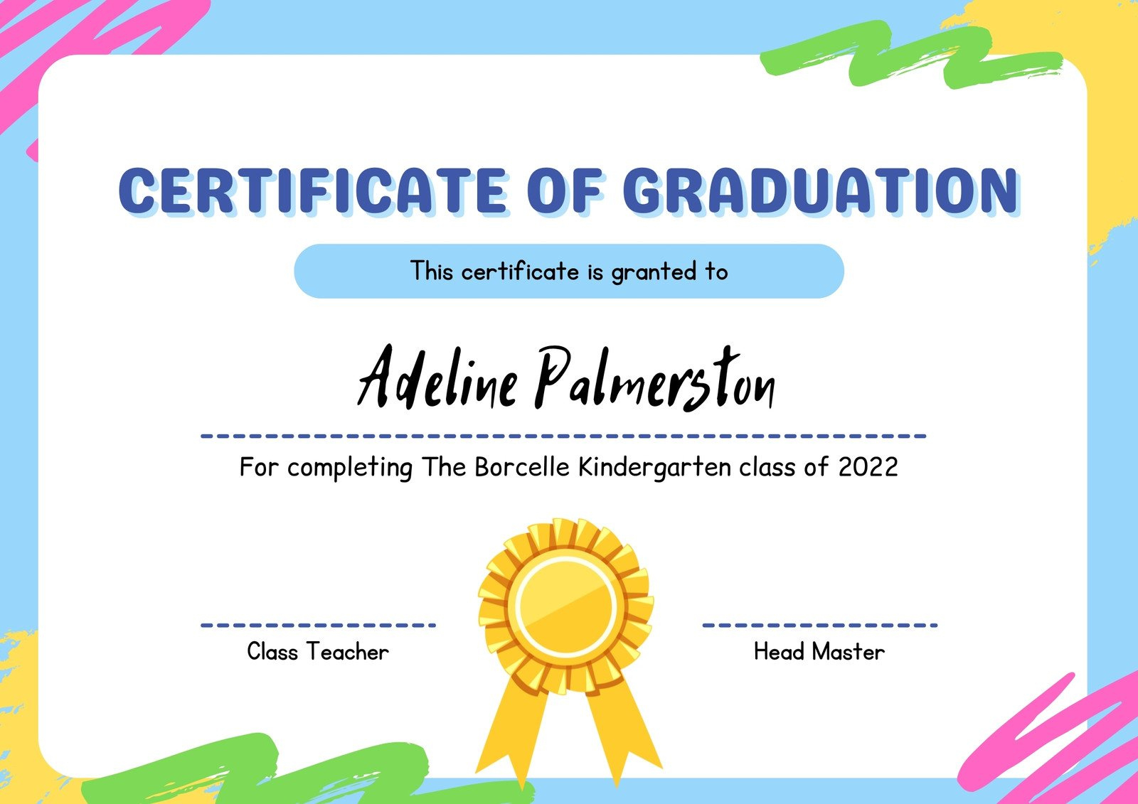 Free Custom Printable School Certificate Templates | Canva in Free Printable Certificate Template For Teachers