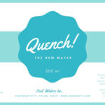 Free Custom Printable Water Bottle Label Templates | Canva In Free Printable Bottle Labels Template