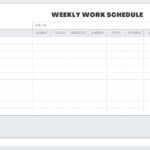 Free Custom Printable Work Schedule Planner Templates | Canva Inside Free Printable Employee Schedule Template