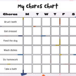 Free Customizable Chore Chart Templates To Print | Canva Throughout Free Printable Daily Chore Chart Template