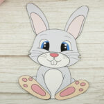 Free Cut And Paste Bunny Rabbit Craft – Simple Mom Project Throughout Free Printable Easter Bunny Template