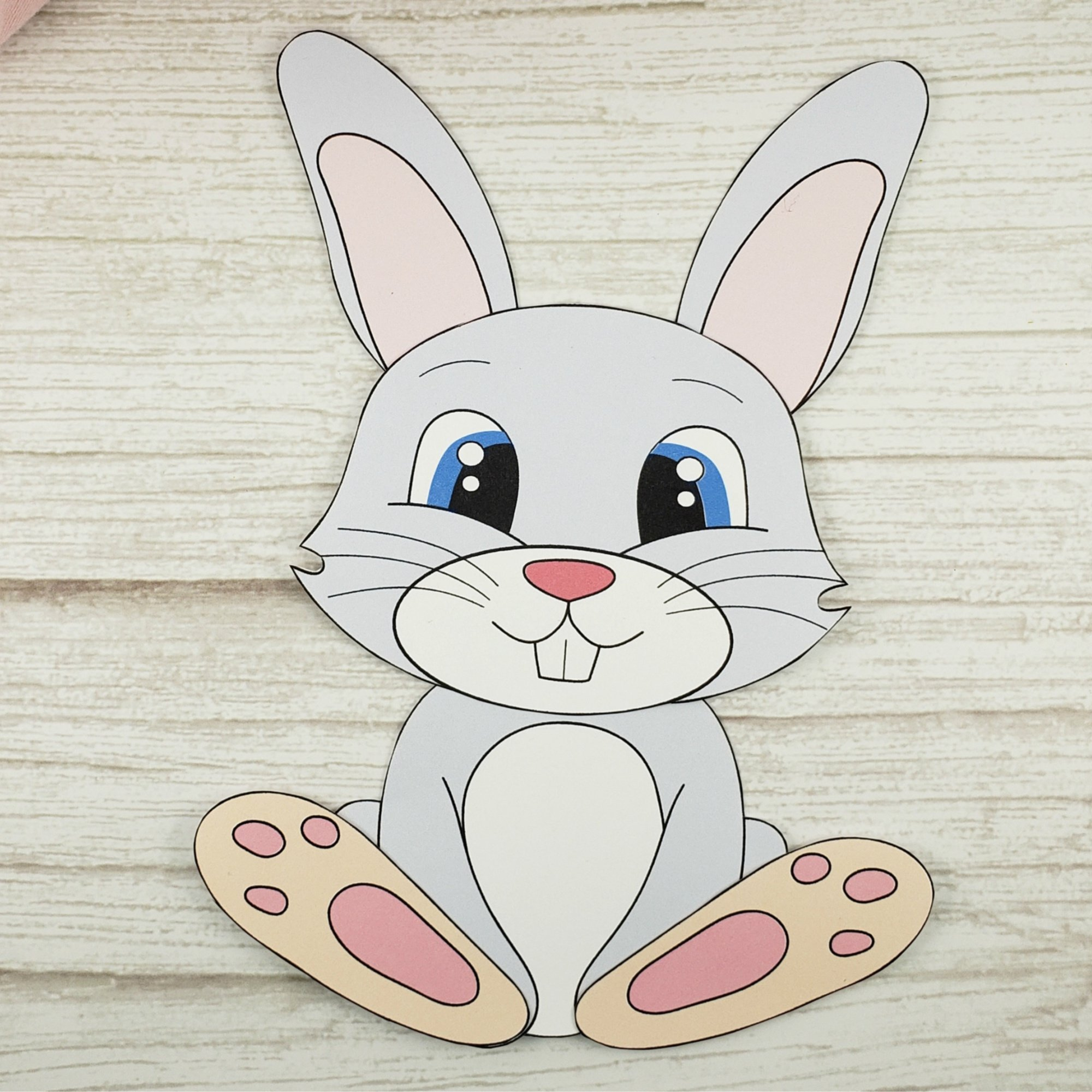 Free Cut And Paste Bunny Rabbit Craft – Simple Mom Project throughout Free Printable Easter Bunny Template