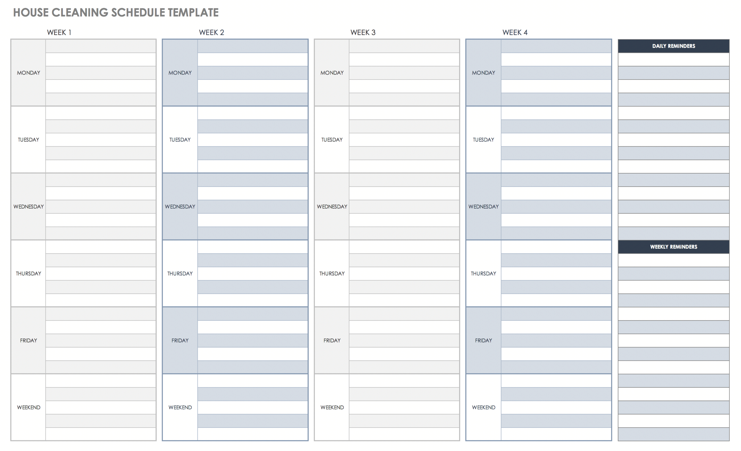 Free Daily Work Schedule Templates | Smartsheet for Free Printable Daily Work Schedule Template