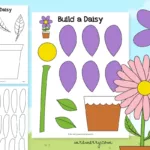Free Daisy Flower Printable Template | Mrs. Merry Regarding Free Printable Flower Stem Template