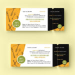 Free Dinner Ticket Templates, Editable And Printable Throughout Free Printable Banquet Ticket Template