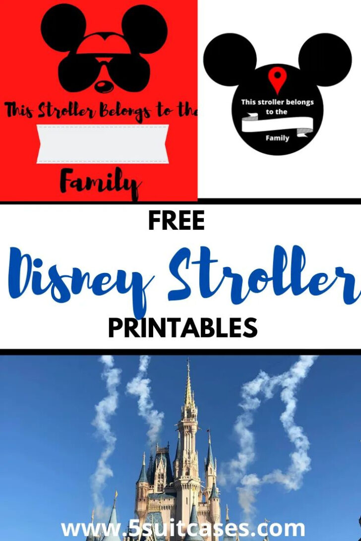 Free Printable Disney Stroller Tag Template