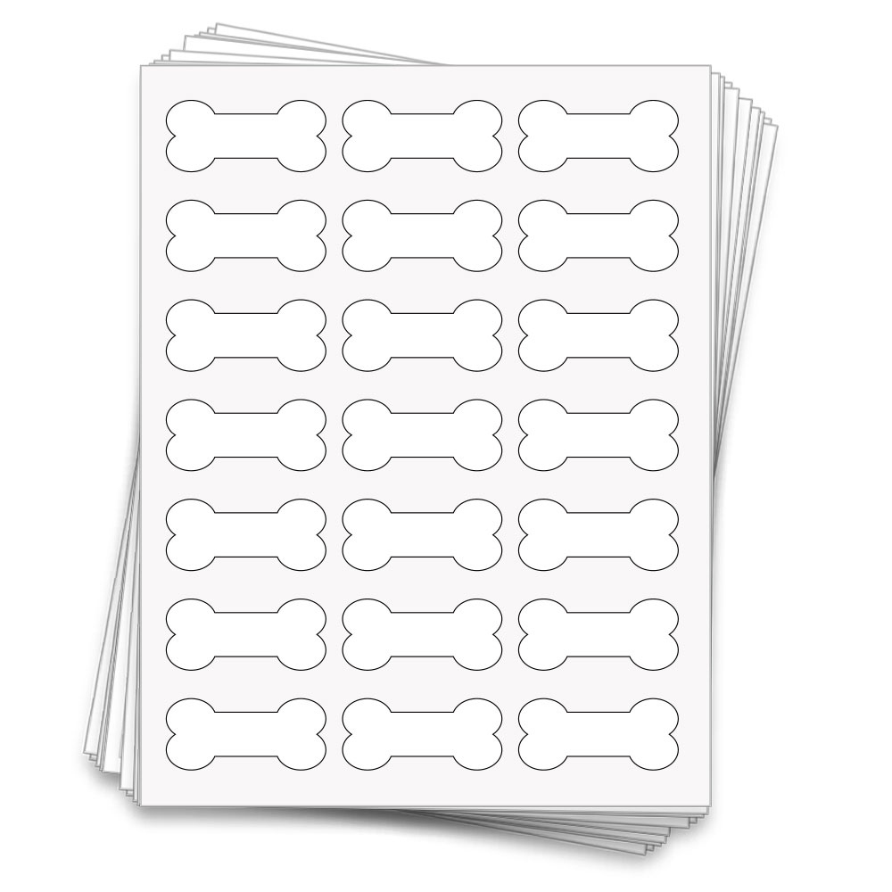 Free Dog Bone Label Templates For Word, Canva, Adobe -- Learn To regarding Free Printable Dog Bone Template Printable