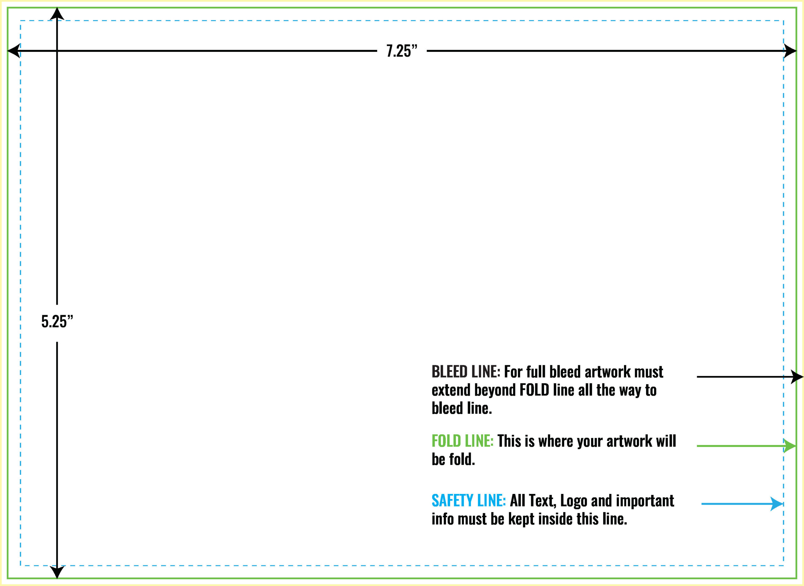 Free Download Envelope Template Layout Guidelines | Printmagic within Free Printable A7 Envelope Template