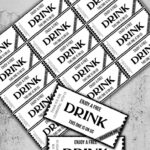 Free Drink Ticket | Event Ticket Within Free Printable Drink Voucher Template
