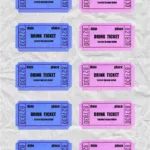 Free Drink Ticket Template For Google Docs With Regard To Free Printable Drink Ticket Template