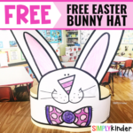 Free Easter Bunny Hat   Simply Kinder With Regard To Free Printable Easter Bunny Hat Template