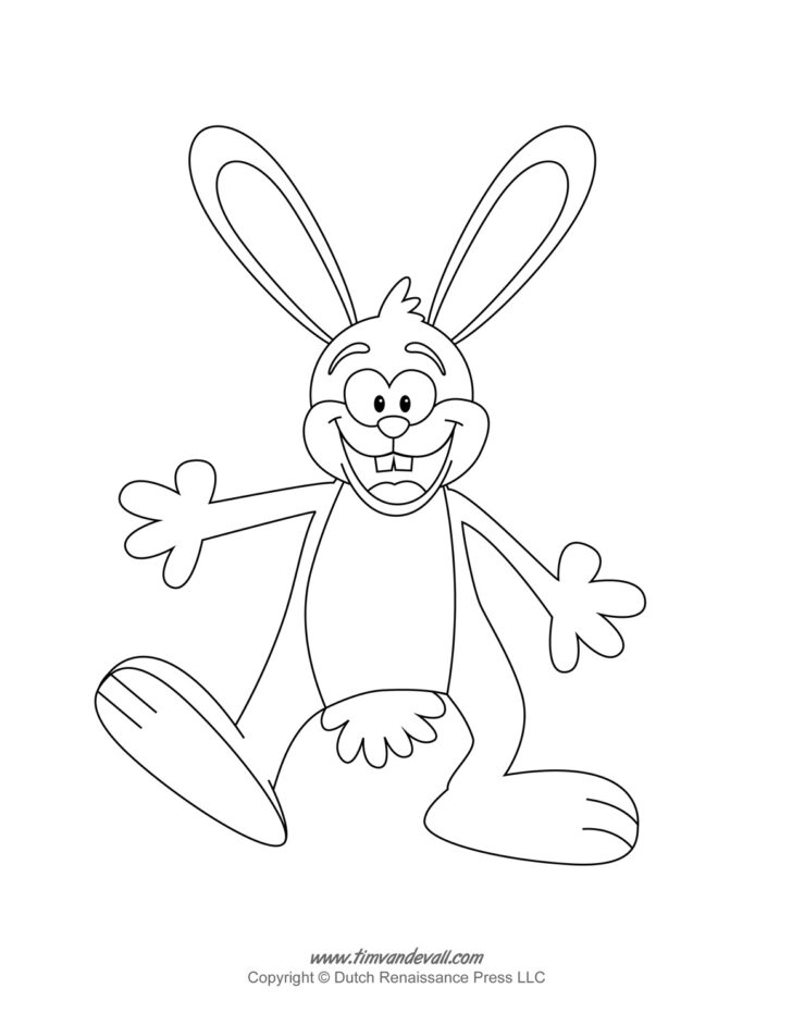 Free Printable Easter Bunny Template