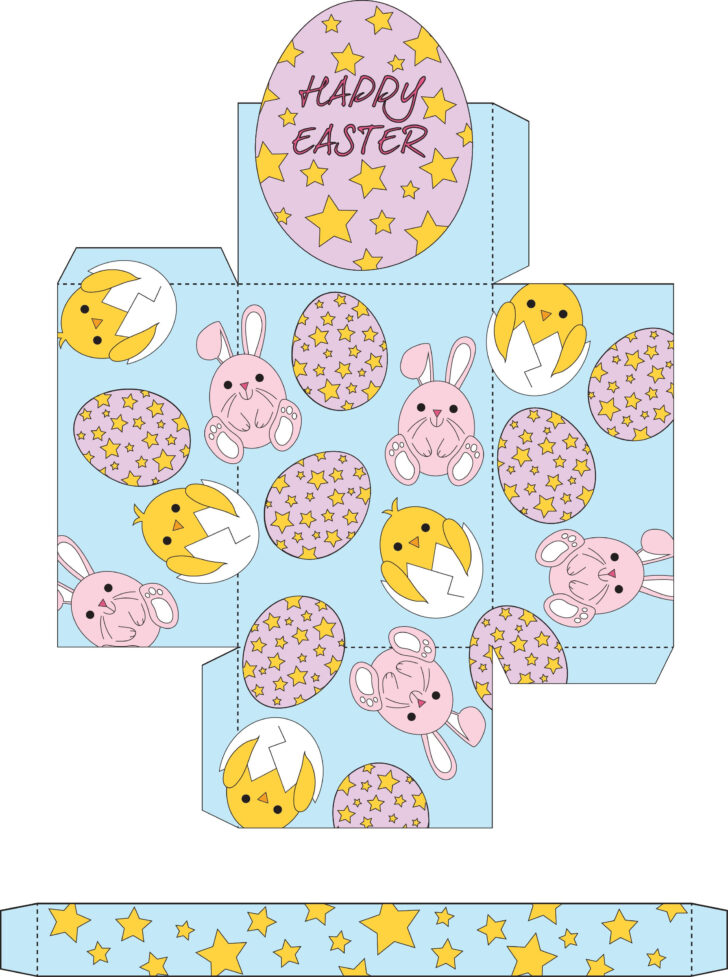 Free Printable Easter Egg Basket Template