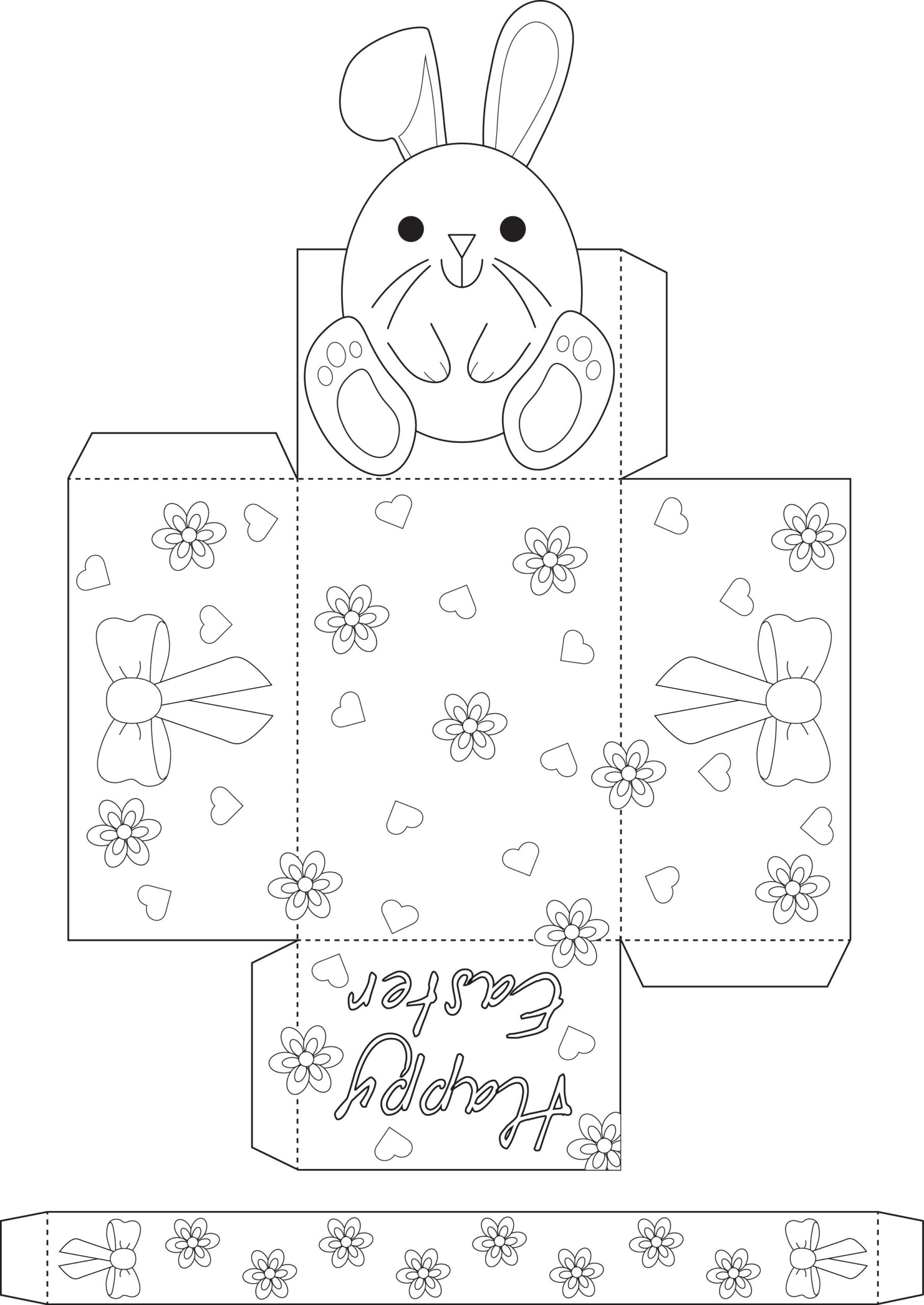 Free Easter Egg Basket Templates To Print And Make | Madeformums intended for Free Printable Easter Egg Basket Template