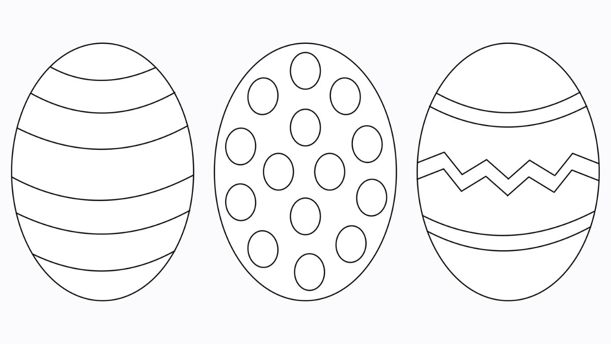 Free Easter Egg Template (+ 9 Easy Crafts!) - The Craft-At-Home Family inside Free Printable Easter Egg Template