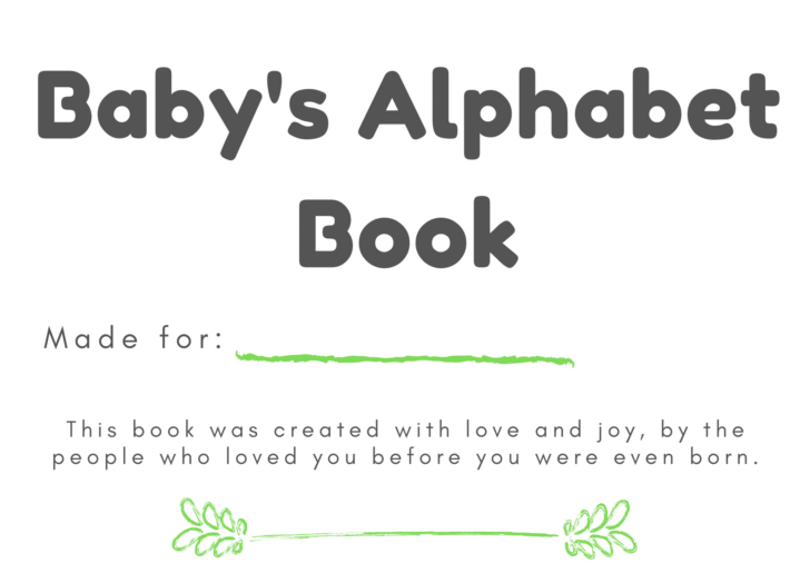 Free Printable ABC Book Template