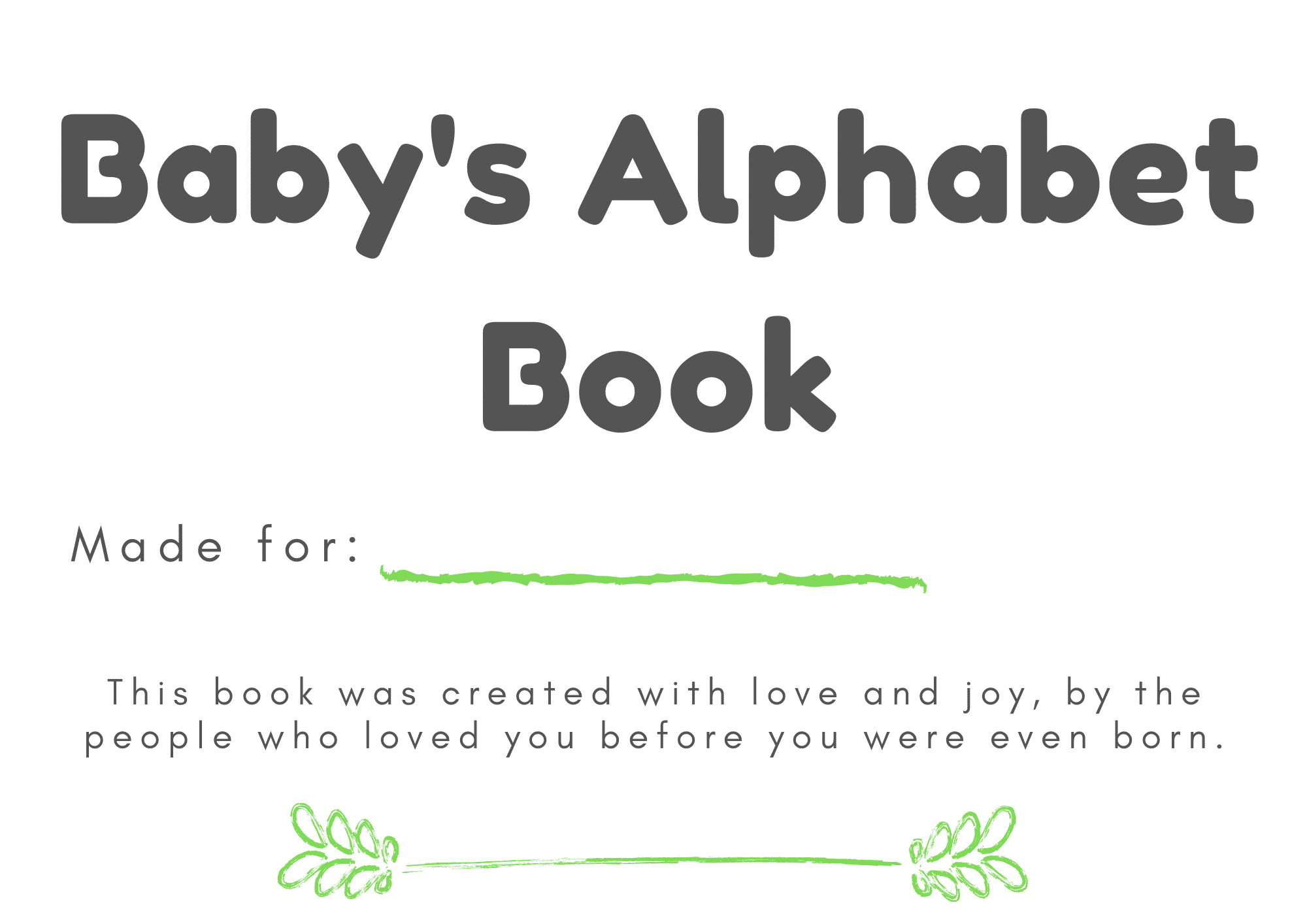 Free &amp;amp; Easy Downloadable Abc Book Template For Your Baby Shower inside Free Printable Abc Book Template