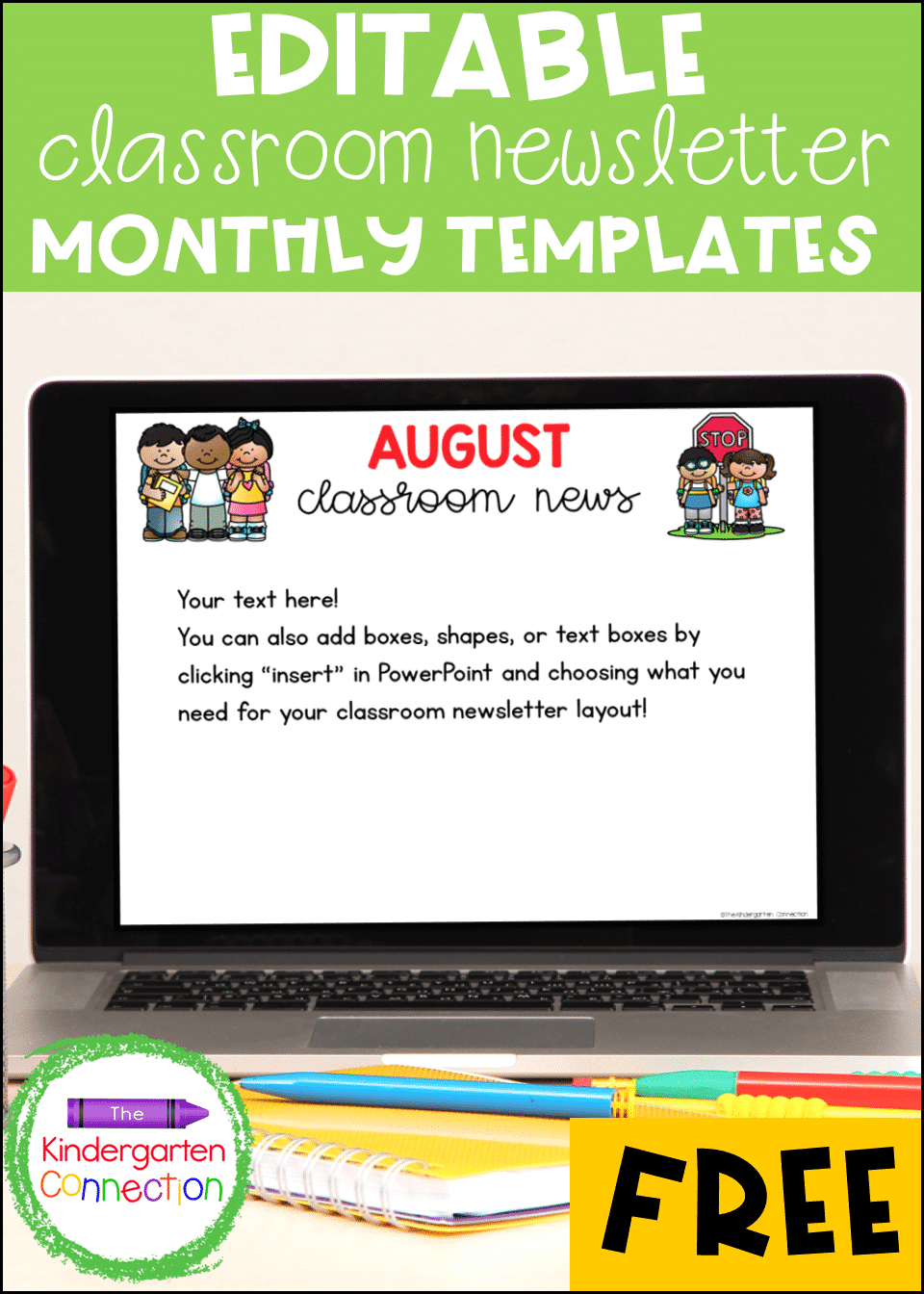 Free Editable Classroom Newsletter Template For Pre-K/Kindergarten pertaining to Free Printable Daycare Newsletter Template