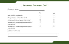 Free Editable Customer Comment Card Template To Edit Online within Free Printable Comment Card Template