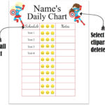 Free Editable Daily Behavior Chart | Many Designs Are Available With Free Printable Daily Behavior Chart Template